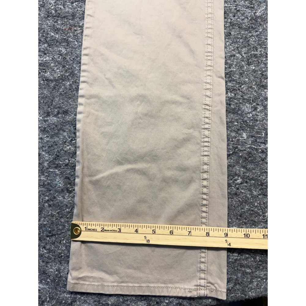 Calvin Klein Jeans Mens 34x34 Straight Leg Khaki Tan Cotton Stretch Pants - Picture 4 of 13